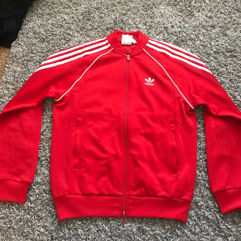 Red adidas track jacket ❤️